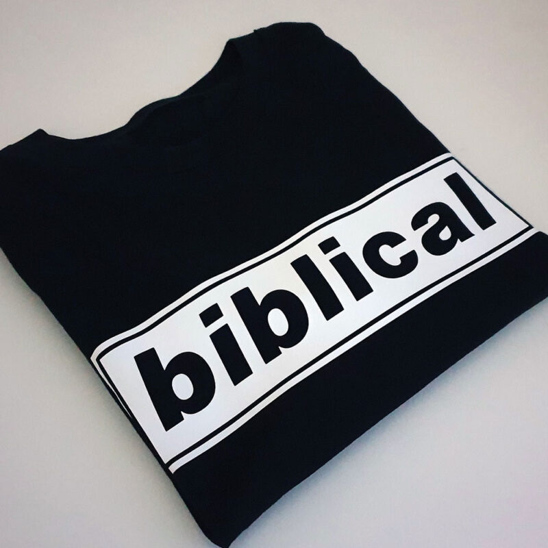 Biblical-black T-shirt