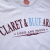 Claret-And-Blue-Army-White-T-shirt