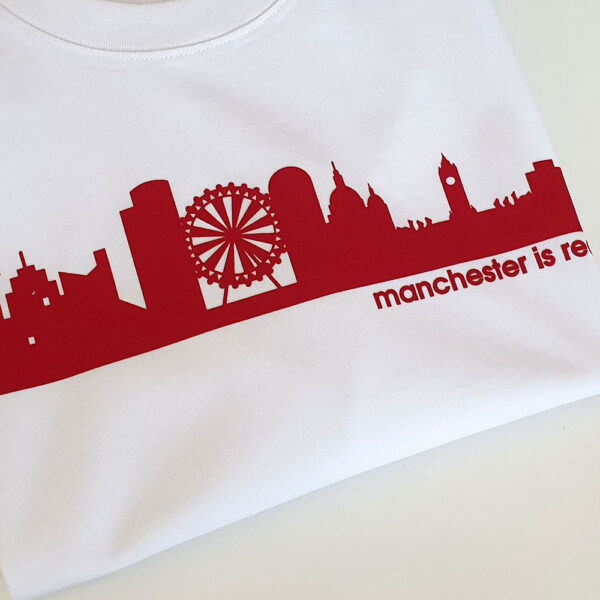 Manchester-is-Red-White-T-shirt