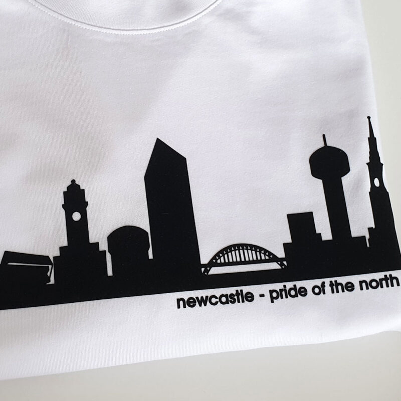 Pride-of-North-East-White-T-shirt-folded