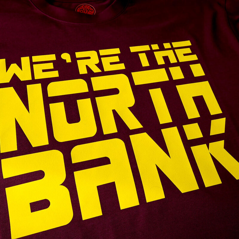 We're-The-North-Bank-Burgundy-T-shirt