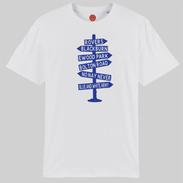 Blackburn-Signpost-White-T-shirt